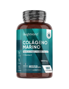 WeightWorld Colágeno Marinho 1800 mg – 180 Comprimidos para Pele e Articulações