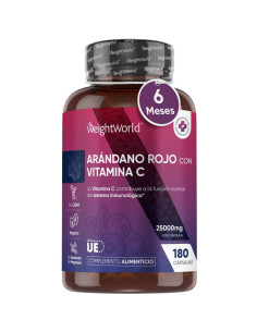WeightWorld Cranberries com Vitamina C – 25.000 mg | Imunidade e Antioxidante