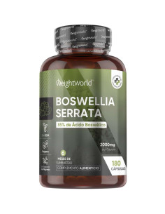 WeightWorld Extrato de Boswellia Serrata 2000 mg 180 Cápsulas para Articulações, Ossos e Músculos