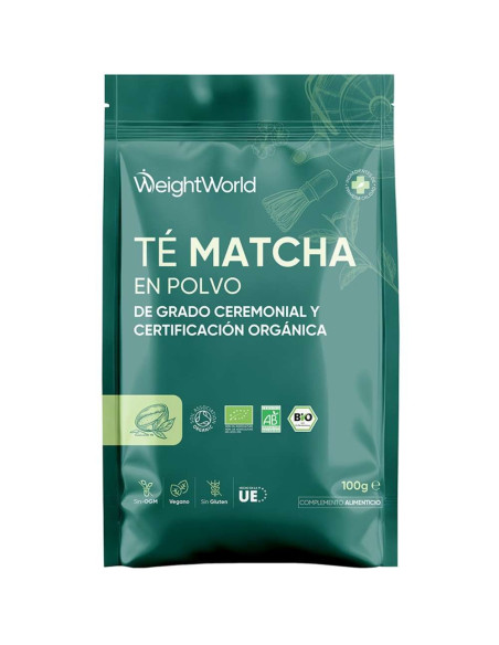 WeightWorld Chá Matcha Cerimonial - 100 g Pó 100% Orgânico para Bebidas e Sobremesas