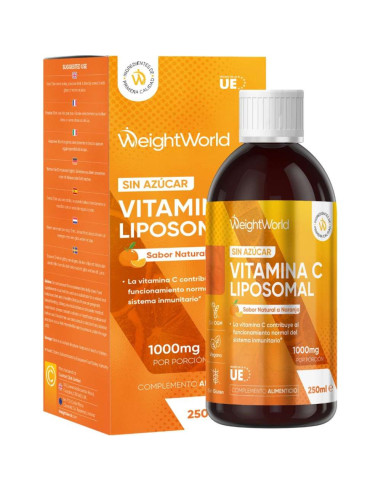 WeightWorld Vitamina C Lipossomal Líquida 1000 mg | 250 ml – Sistema Imunitário