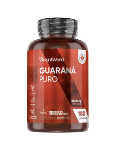WeightWorld Guaraná 4800 mg - 90 Cápsulas Energéticas Veganas