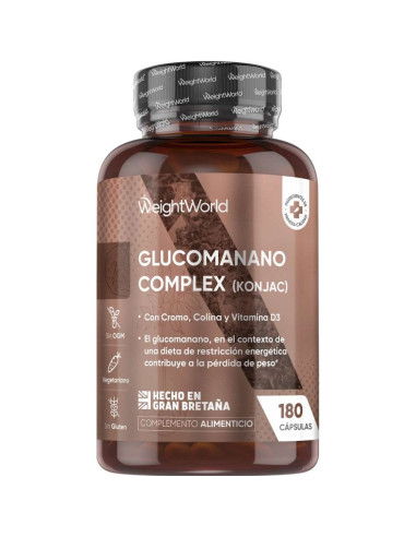 WeightWorld Complexo de Glucomanano 3000 mg – Para Controle de Peso