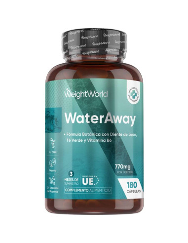 WeightWorld Water Away 770 mg 180 Cápsulas – Retenção de Líquidos