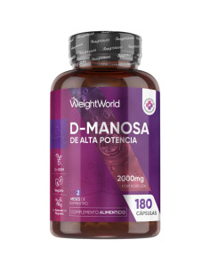 WeightWorld D-Manose 2000 mg 180 Cápsulas – Trato Urinário