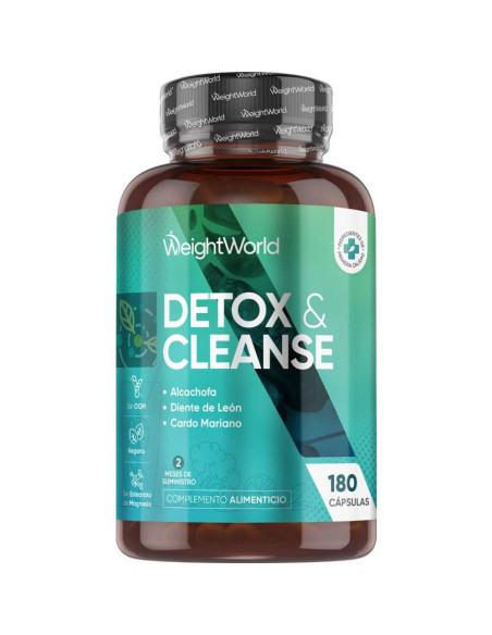 WeightWorld Detox & Cleanse 180 Cápsulas – Limpeza e Desintoxicação Natural
