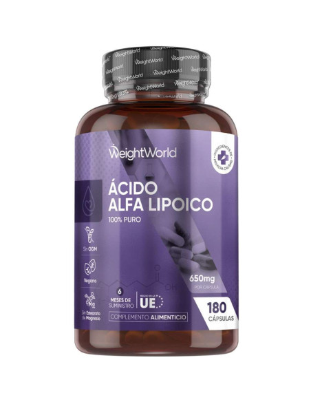WeightWorld Ácido Alfa Lipóico 650 mg – Para energia e estilo ativo
