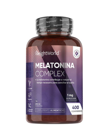 WeightWorld Melatonin Complex 1 mg – Para sono e alívio do jet lag
