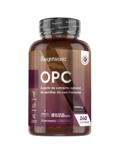 WeightWorld Extrato de Semente de Uva OPC 1000 mg – Suplemento Antioxidante