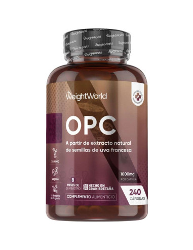 WeightWorld Extrato de Semente de Uva OPC 1000 mg – Suplemento Antioxidante