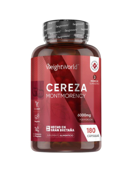 WeightWorld Cereja Ácida Montmorency 6000 mg – Vitalidade e Estilo de Vida Ativo