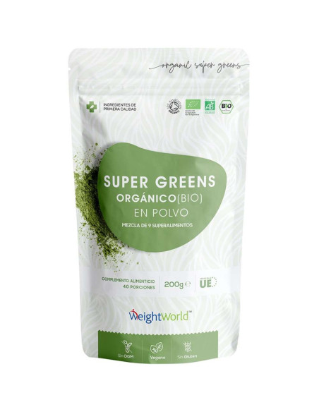 WeightWorld Super Greens em Pó 200 g – Energia Natural e Nutrição Diária