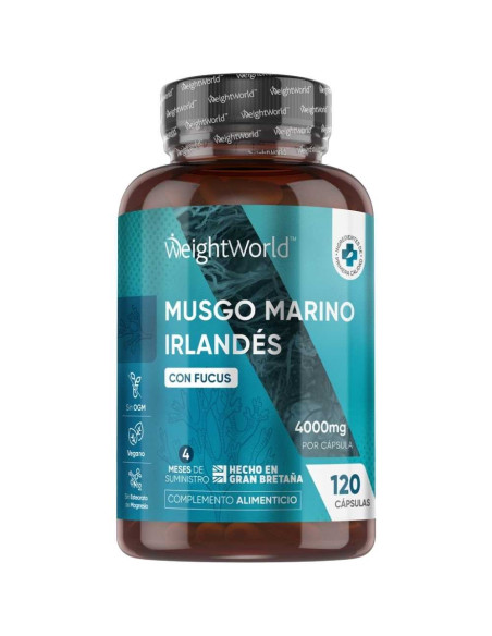 WeightWorld Musgo Marinho Irlandês 4000mg 120 Cápsulas – Para Apoio Nutricional e Bem-Estar