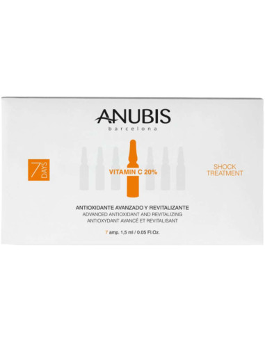 Anubis Ampolas Vitamina C 20% Tratamento Intensivo Antioxidante 7x1,5ml