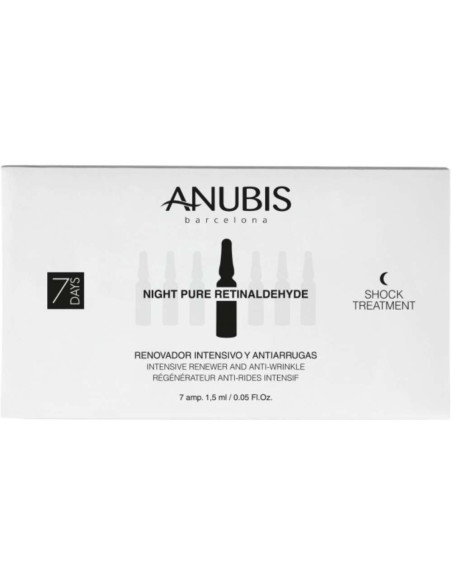Anubis Ampolas com Retinaldeído Tratamento Intensivo Renovador Anti-Rugas 7x1,5ml