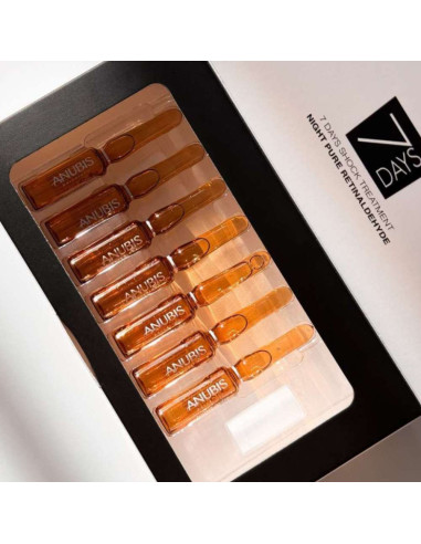 Anubis Ampolas com Retinaldeído Tratamento Intensivo Renovador Anti-Rugas 7x1,5ml