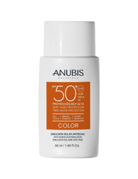Anubis Protetor Solar com Cor SPF 50+ Anti-Idade 50ml