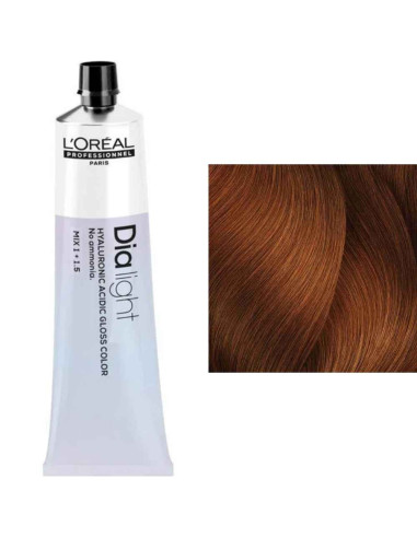 L'Oréal Dia Light 7.43 Louro Acobreado Dourado Coloração Gloss Sem Amoníaco 60ml