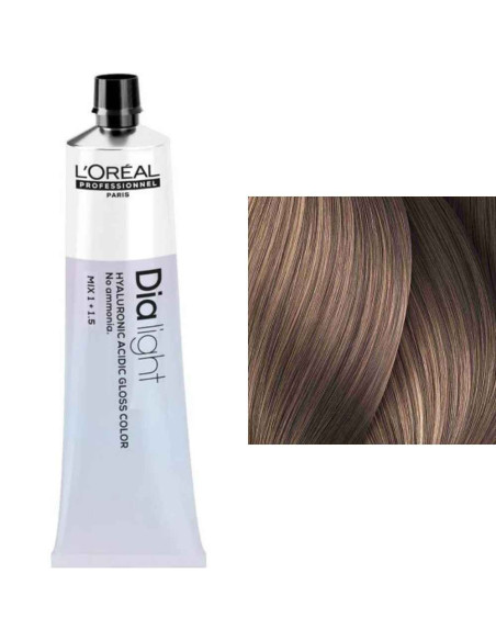 L'Oréal Dia Light 8.21 Louro Cinza Iridescente Coloração Gloss Sem Amoníaco 60ml
