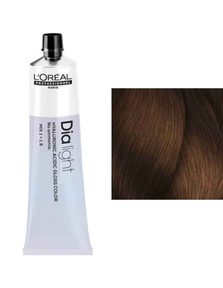 L'Oréal Dia Light 6.34 Louro Escuro Dourado Acobreado Coloração Gloss Sem Amoníaco 60ml