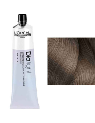 L'Oréal Dia Light 8.18 Louro Claro Cinza Irisado Coloração Gloss Sem Amoníaco 60ml