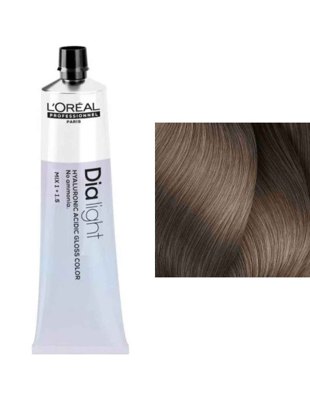 L'Oréal Dia Light 8.18 Louro Claro Cinza Irisado Coloração Gloss Sem Amoníaco 60ml