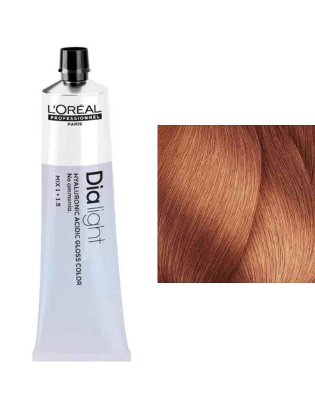 L'Oréal Dia Light 8.24 Louro Claro Pérola Acobreado Coloração Gloss Sem Amoníaco 60ml
