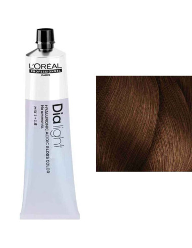 L'Oréal Dia Light 6.45 Louro Escuro Acobreado Acajou Coloração Gloss Sem Amoníaco 60ml