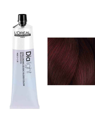 L'Oréal Dia Light 5.66 Castanho Claro Vermelho Intenso Coloração Gloss Sem Amoníaco 60ml