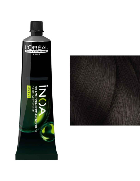 L'Oréal iNOA 5.18 Castanho Claro Cinza Moca Sem Amoníaco 60ml