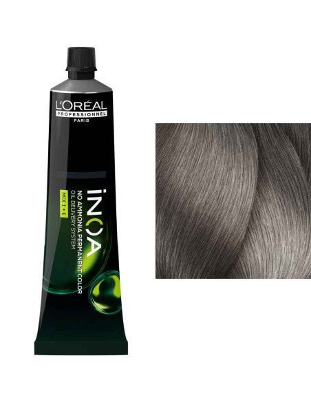 L'Oréal iNOA 8.1 Louro Claro Cinza Sem Amoníaco 60ml