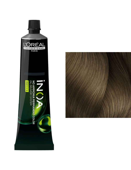 L'Oréal iNOA 8.13 Louro Claro Cinza Dourado Sem Amoníaco 60ml