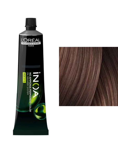 L'Oréal iNOA 4.56 Castanho Acajou Vermelho High Resist Sem Amoníaco 60ml