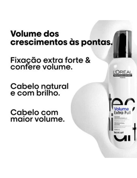 L'Oréal Tecni.Art Volume Extra Espuma Fixação Forte 250ml