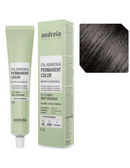 Andreia Professional 3.0 Castanho Escuro – Coloração Permanente Sem Amoníaco 100ml