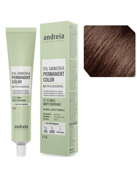 Andreia Professional 4.35 Castanho Dourado Acaju – Coloração Permanente Sem Amoníaco 100ml