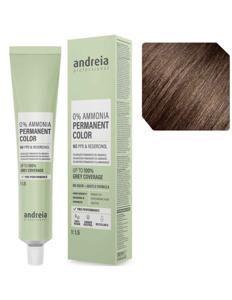 Andreia Professional 5.8 Castanho Claro Cacau – Coloração Permanente Sem Amoníaco 100ml