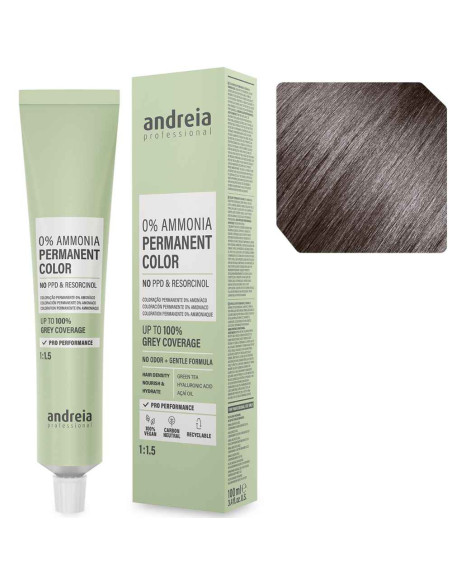 Andreia Professional 6.1 Louro Escuro Cinza – Coloração Permanente Sem Amoníaco 100ml