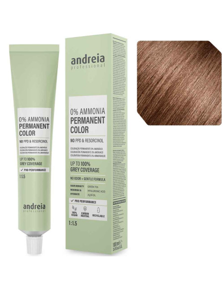 Andreia Professional 6.74 Louro Escuro Chocolate Cobre – Sem Amoníaco 100ml