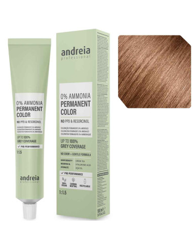 Andreia Professional 7.74 Louro Médio Chocolate Acobreado – Sem Amoníaco 100ml