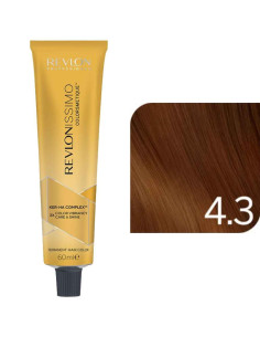 Revlonissimo Colorsmetique™ GOLDENS – 4.3 Castanho Médio Dourado – 60ml