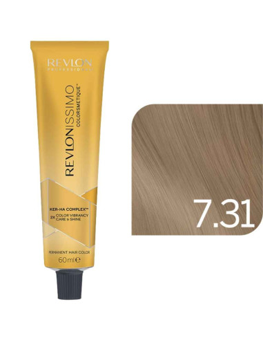 Revlonissimo Colorsmetique™ GOLDENS – 7.31 Louro Médio Dourado Cinza – 60ml