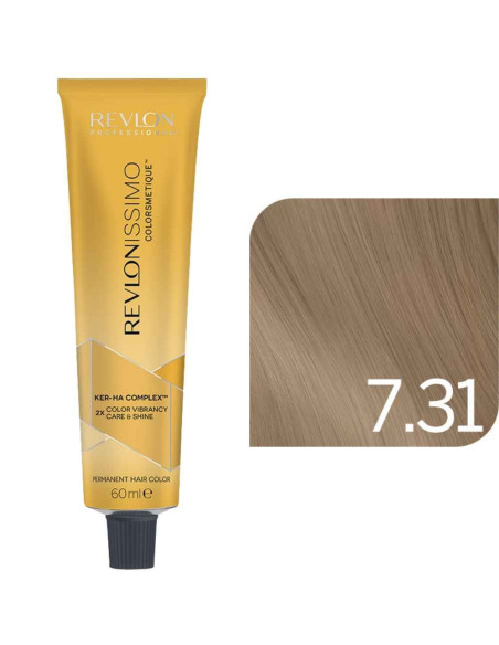 Revlonissimo Colorsmetique™ GOLDENS – 7.31 Louro Médio Dourado Cinza – 60ml