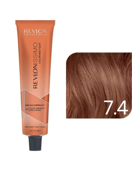 Revlonissimo Colorsmetique™ COPPERS – 7.4 Louro Médio Cobre – 60ml