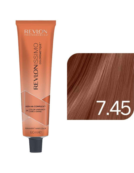 Revlonissimo Colorsmetique™ COPPERS – 7.45 Louro Médio Cobre Mogno – 60ml