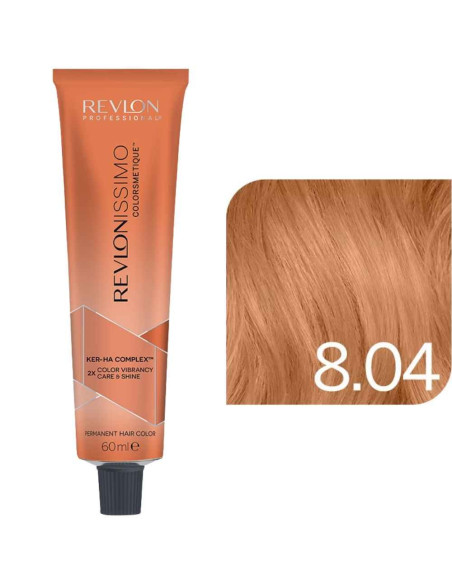 Revlonissimo Colorsmetique™ COPPERS – 8.04 Louro Claro Cobre Suave – 60ml