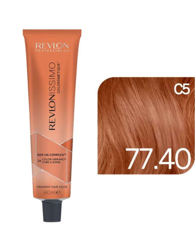 Revlonissimo Colorsmetique™ COPPERS – 77.40 Louro Médio Cobre Intenso Profundo – 60ml