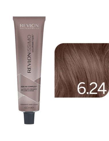 Revlonissimo Colorsmetique™ BRUNETTES – 6.24 Louro Escuro Iridescente Cobre – 60ml
