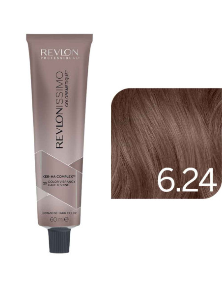 Revlonissimo Colorsmetique™ BRUNETTES – 6.24 Louro Escuro Iridescente Cobre – 60ml