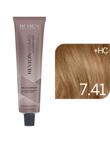 Revlonissimo Colorsmetique™ BRUNETTES – 7.41 Louro Médio Cobre Cinza – 60ml